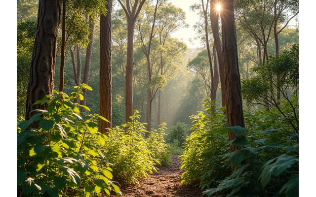 After habitat restoration: thriving young forest