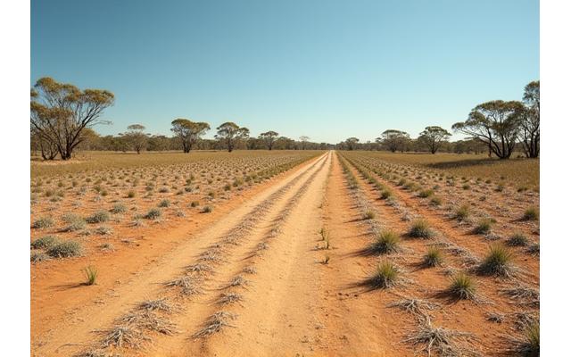 Before habitat restoration: barren land